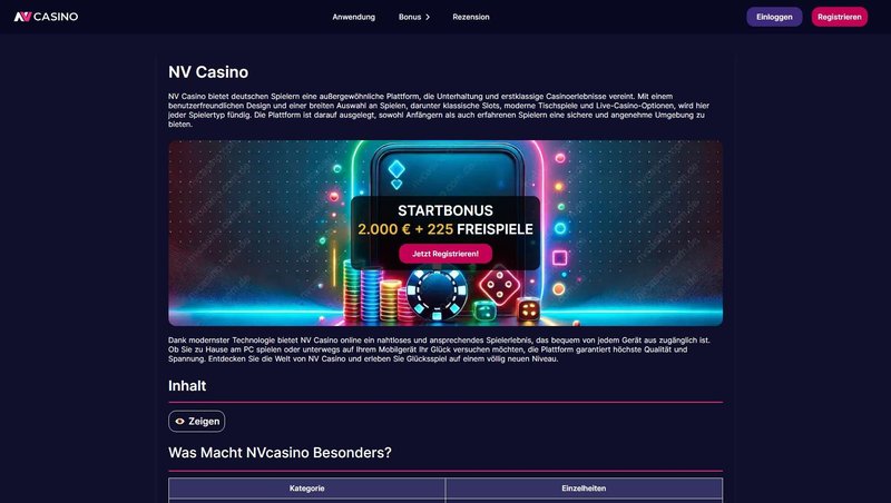 Best nv casino bonus code in Germany Best nv casino bonus code in Germany